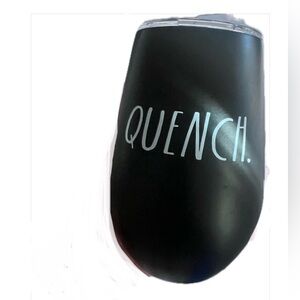 RAE DUNN Insulated Tumbler Black “Quench” Stainless Steel Hot/Cold Beverages